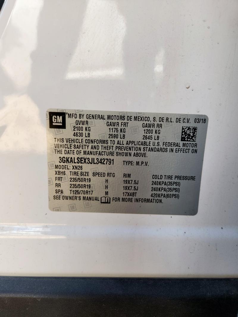 2018 GMC TERRAIN DE 3GKALSEX3JL342791