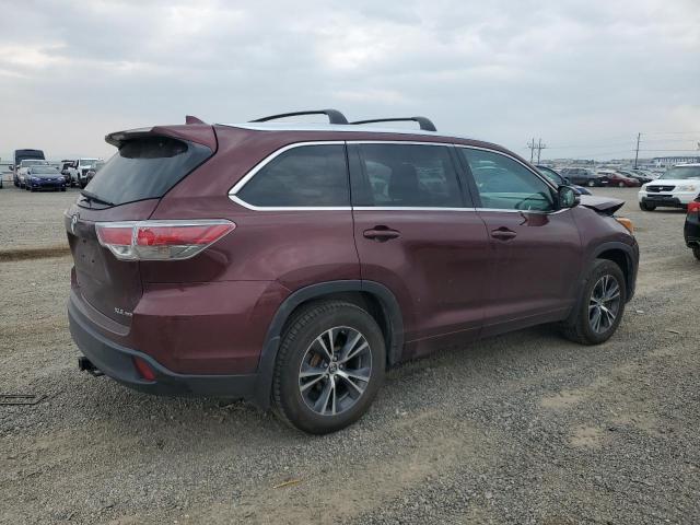 2016 TOYOTA HIGHLANDER XLE 5TDJKRFH0GS316781