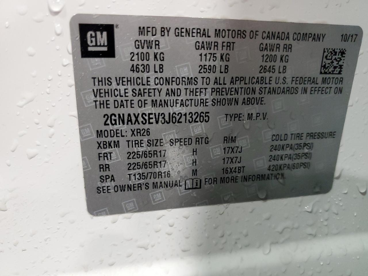 CHEVROLET EQUINOX LT