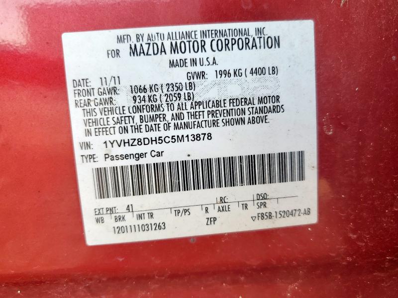 2012 MAZDA 6 I #3301989435