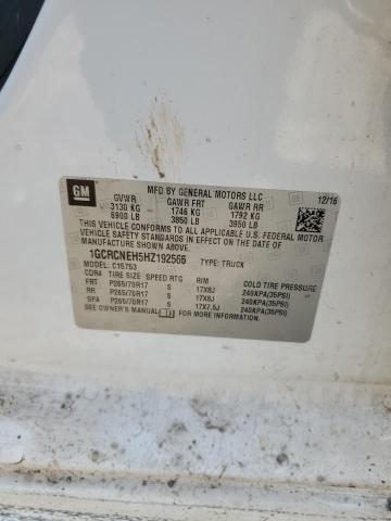 2017 CHEVROLET SILVERADO 1GCRCNEH5HZ192565