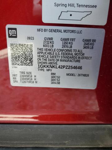 2023 GMC ACADIA SLE 1GKKNKL42PZ254646