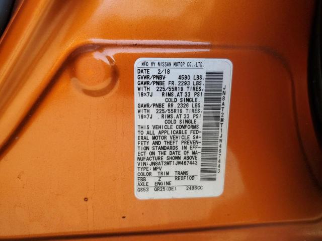 2018 NISSAN ROGUE S JN8AT2MT1JW467443