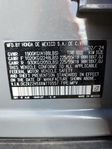 2024 HONDA HR-V SPORT 3CZRZ2H5XRM770557