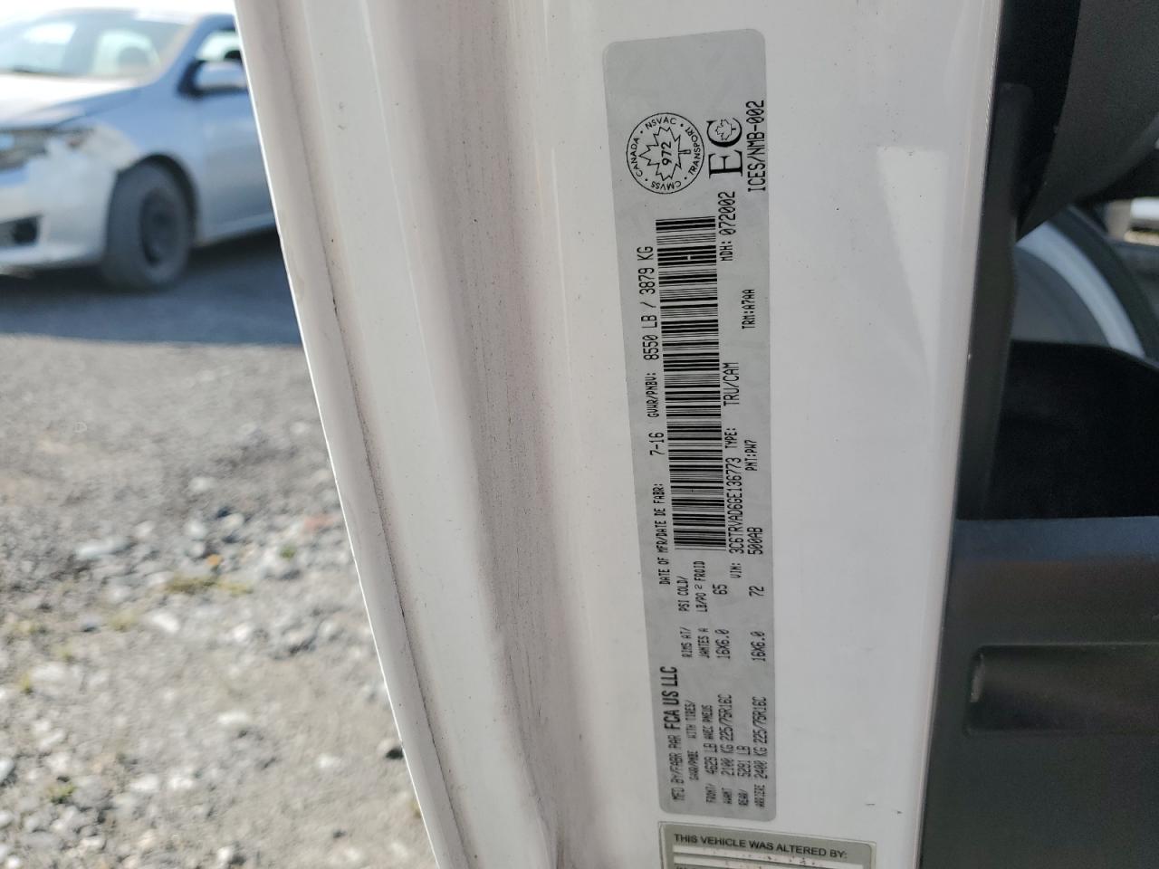 RAM PROMASTER 1500 STANDARD