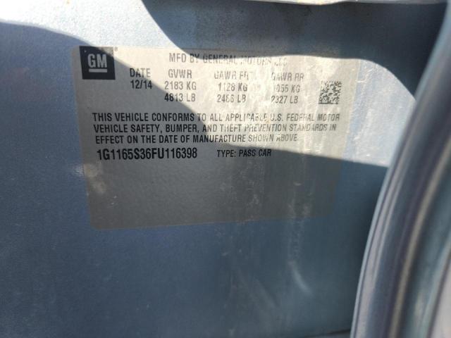 2015 CHEVROLET IMPALA LTZ 1G1165S36FU116398