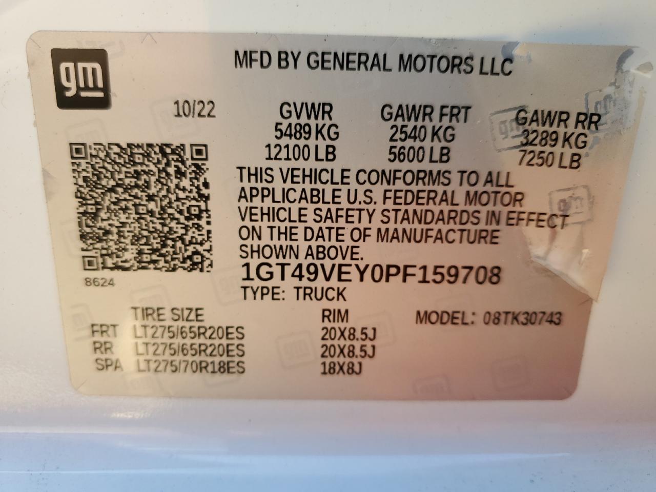 Lot #3308325164 2023 GMC SIERRA 3500HD CREW CAB AT4