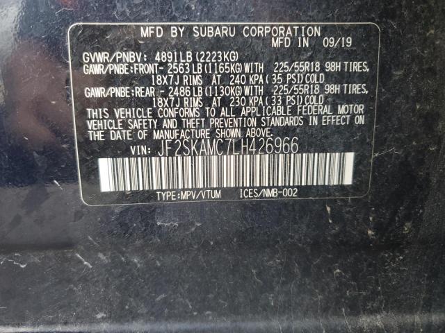 2020 SUBARU FORESTER S JF2SKAMC7LH426966