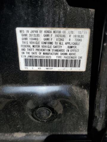 2012 HONDA FIT SPORT - JHMGE8H59CC013023