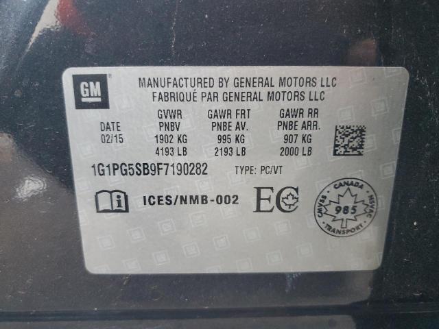 2015 CHEVROLET CRUZE LTZ 1G1PG5SB9F7190282