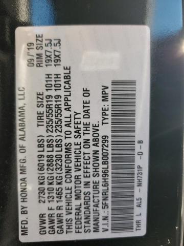 2020 HONDA ODYSSEY ELITE 5FNRL6H96LB007299