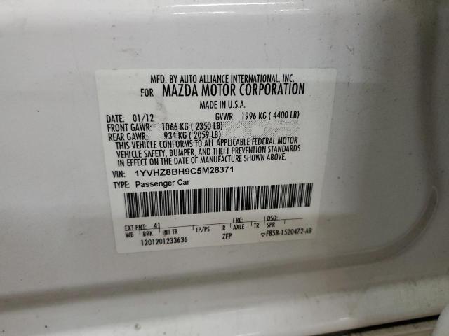 2012 MAZDA 6 I - 1YVHZ8BH9C5M28371