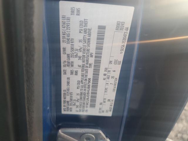 2017 FORD ESCAPE TIT 1FMCU9JD5HUB87906