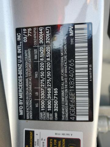 2019 MERCEDES-BENZ GLS 450 4M 4JGDF6EE1KB240765