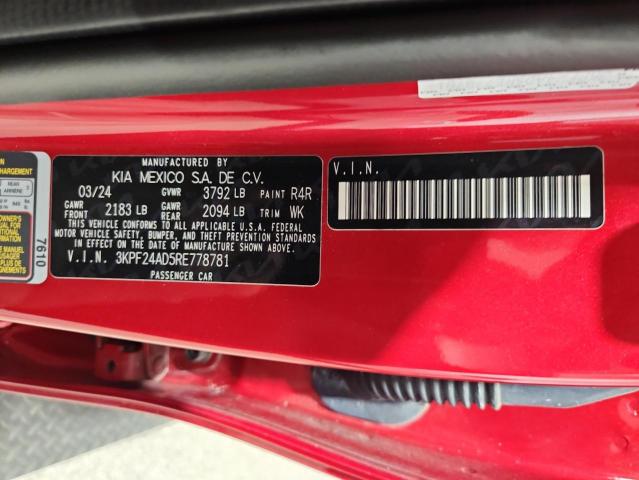 2024 KIA FORTE LX 3KPF24AD5RE778781