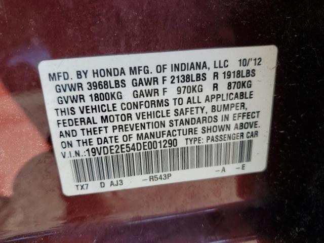 2013 ACURA ILX 24 PRE - 19VDE2E54DE001290