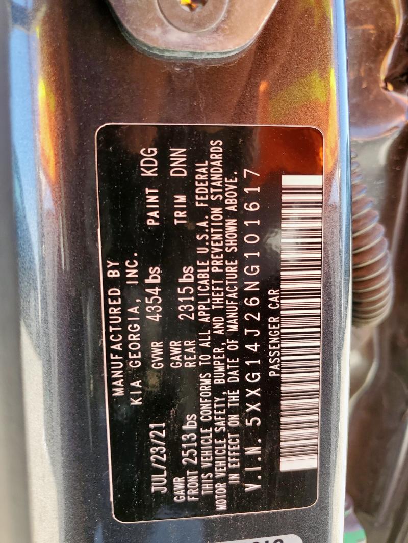 2022 KIA K5 LXS 5XXG14J26NG101617