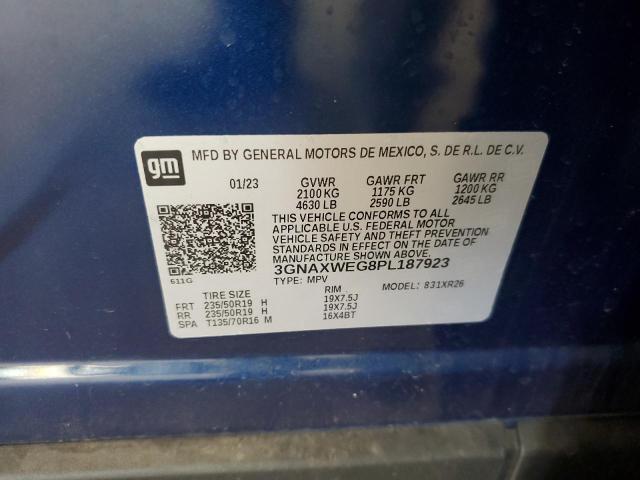 2023 CHEVROLET EQUINOX RS 3GNAXWEG8PL187923