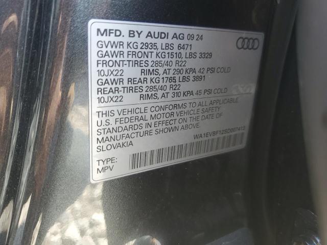 2025 AUDI Q8 PREMIUM WA1EVBF12SD007413