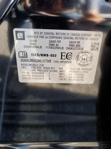 2017 GMC TERRAIN SL - 2GKALMEK2H6187942