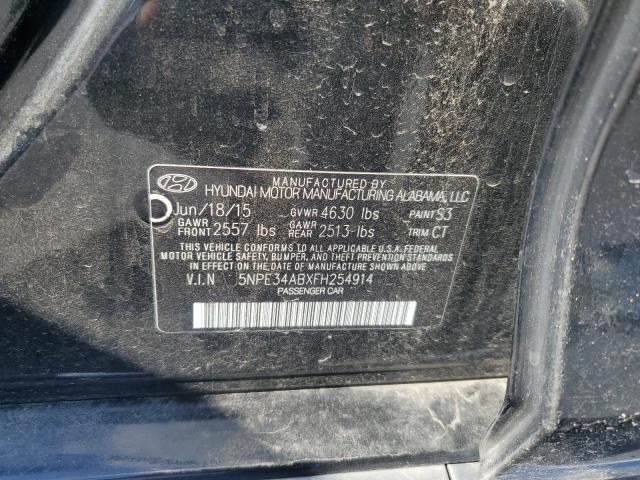 2015 HYUNDAI SONATA SPO 5NPE34ABXFH254914