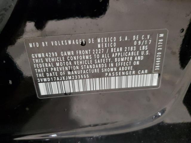 2018 VOLKSWAGEN JETTA SPORT 3VWD17AJXJM233555