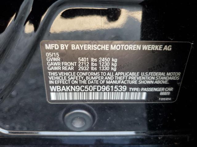 2015 BMW 550 I WBAKN9C50FD961539