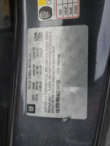 2016 CHEVROLET CAMARO LT 1G1FD1RS4G0144758