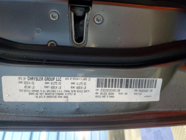 2012 CHRYSLER 300 LIMITE - 2C3CCACG3CH251196