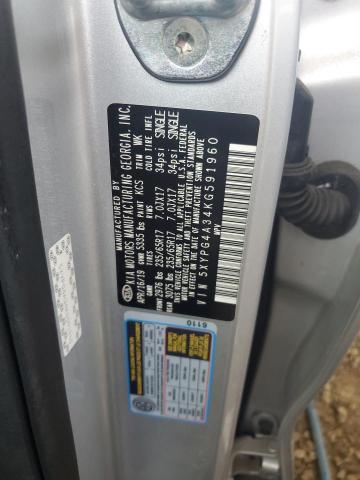 2019 KIA SORENTO L - 5XYPG4A34KG591960