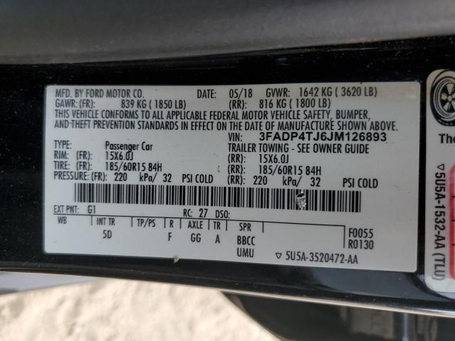 2018 FORD FIESTA S - 3FADP4TJ6JM126893