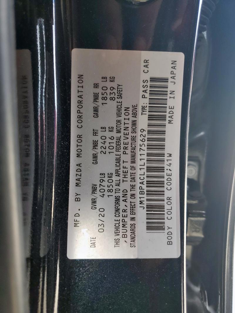 2020 MAZDA 3 SELECT - JM1BPACL1L1175629