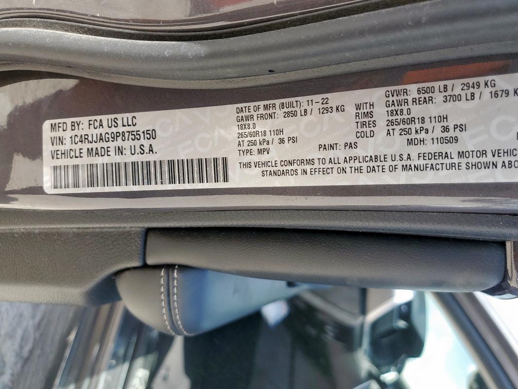 2023 JEEP GRAND CHER 1C4RJJAG9P8755150