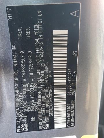 2017 TOYOTA SIENNA SE 5TDXZ3DC5HS820979