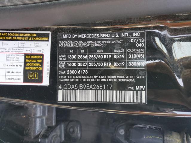 2014 MERCEDES-BENZ ML 350 #3284489429