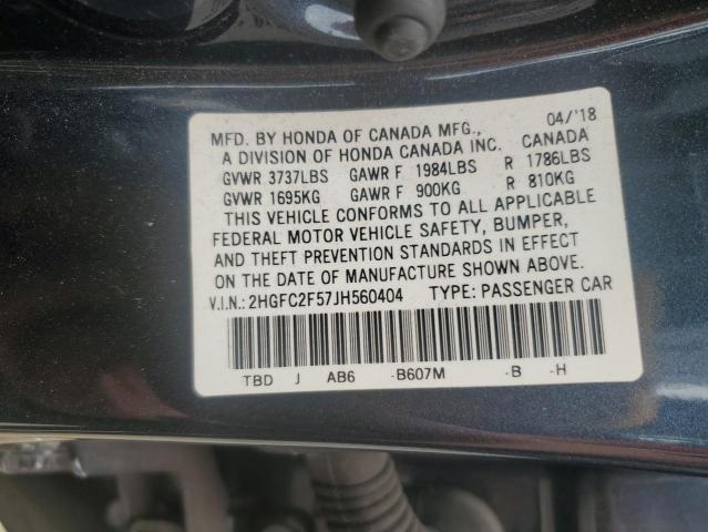 2018 HONDA CIVIC LX #3287698018