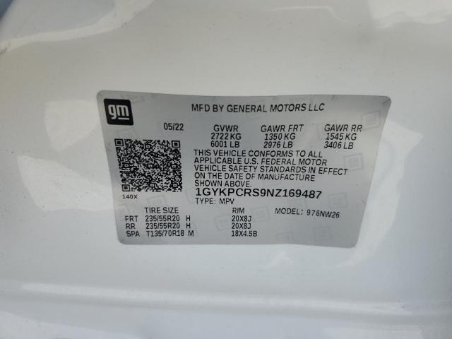 2022 CADILLAC XT6 PREMIU 1GYKPCRS9NZ169487