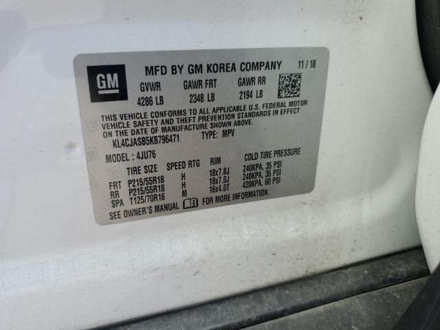 2019 BUICK ENCORE KL4CJASB5KB796471