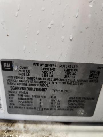 2017 BUICK ENCLAVE 5GAKVBKD0HJ159467