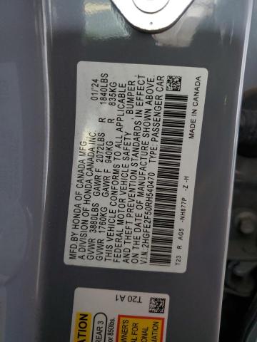 2024 HONDA CIVIC SPORT 2HGFE2F50RH540470