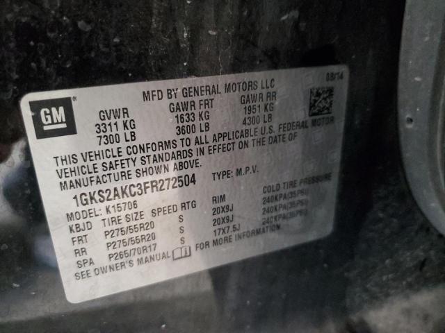 2015 GMC YUKON SLE 1GKS2AKC3FR272504