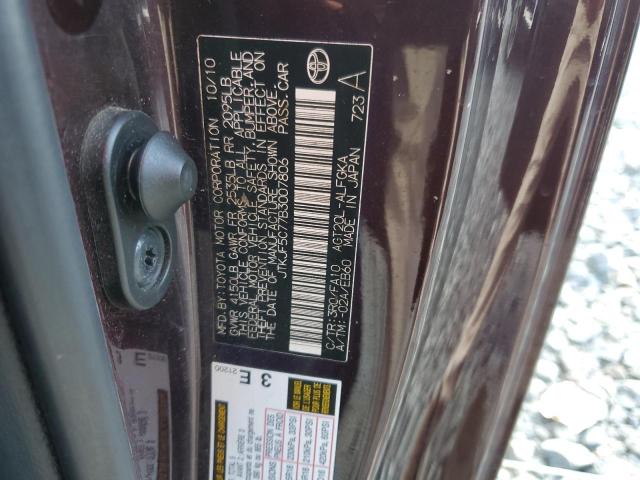 2011 TOYOTA SCION TC - JTKJF5C77B3007806