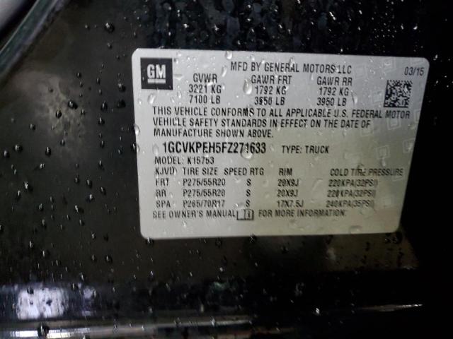 2015 CHEVROLET SILVERADO - 1GCVKPEH5FZ271633