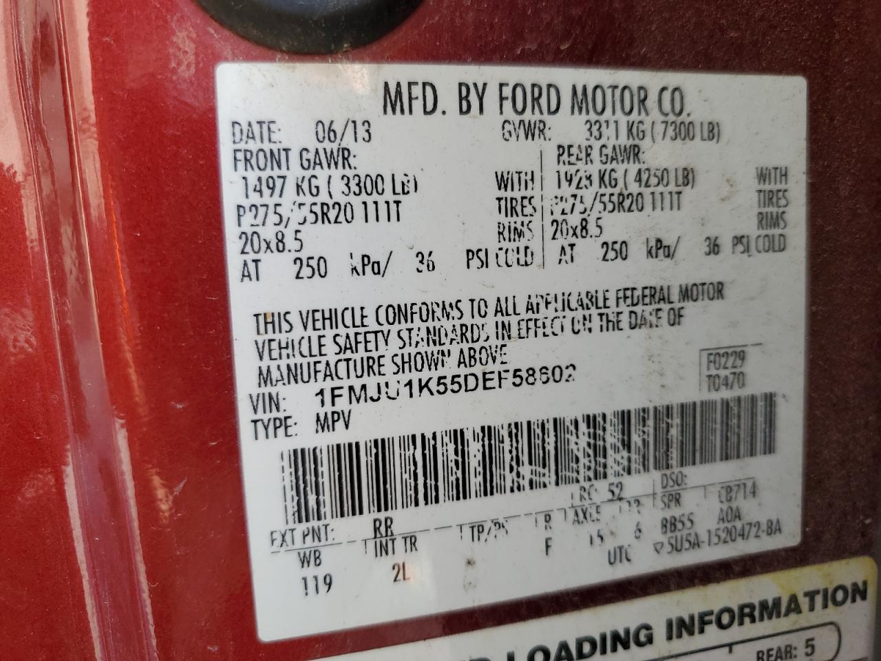 FORD EXPEDITION LIMITED