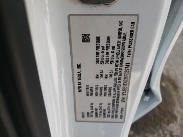 2021 TESLA MODEL 3 5YJ3E1EA2MF029741