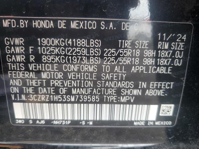 2025 HONDA HR-V SPORT - 3CZRZ1H53SM739585