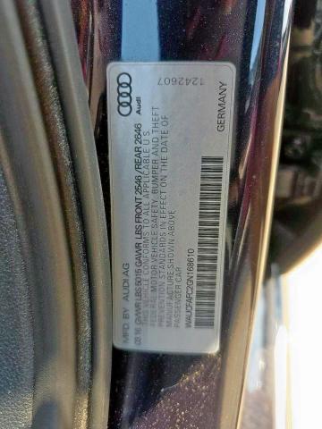 2016 AUDI A6 PREMIUM WAUCFAFC2GN168610