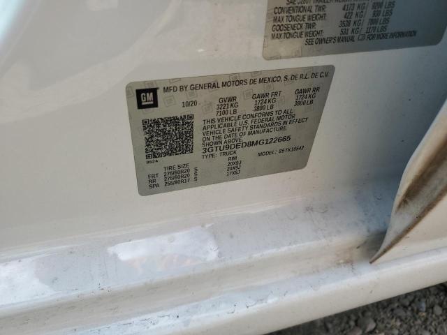 2021 GMC SIERRA K15 3GTU9DED8MG122665