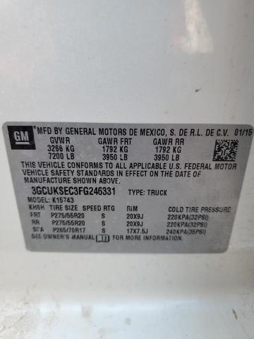 2015 CHEVROLET SILVERADO K1500 LTZ 3GCUKSEC3FG246331