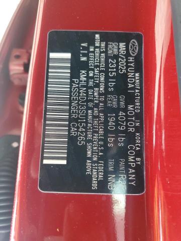 2025 HYUNDAI ELANTRA LI KMHLN4DJ3SU154265